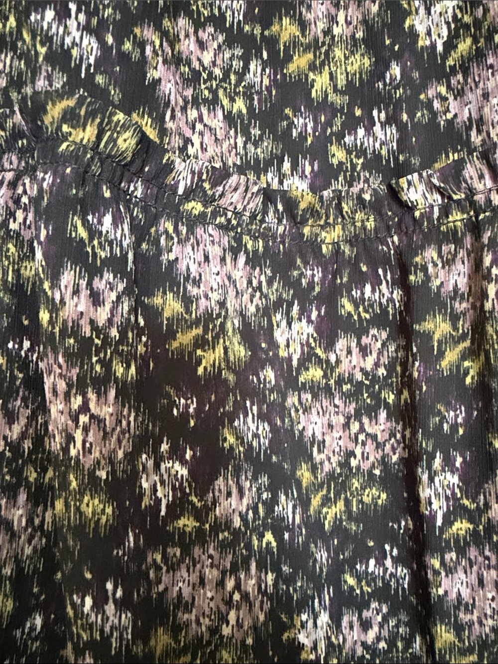 Madewell Black Floral Tiered Midi Skirt with Purple Accents - Picture 4 of 5